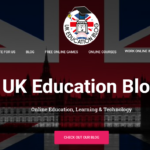 Screenshot UK Education Blog Homepage